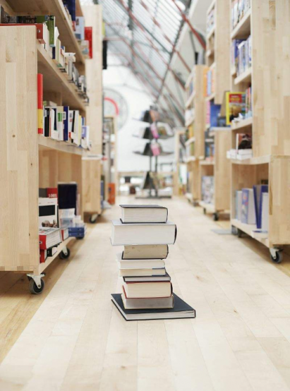 小藍(lán)鯨石晶靜音地板-圖書(shū)館鋪裝案例