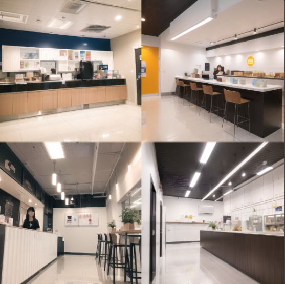 餐飲店面裝修裝飾效果圖