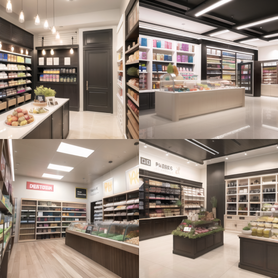 店鋪店面裝修設(shè)計效果圖一覽