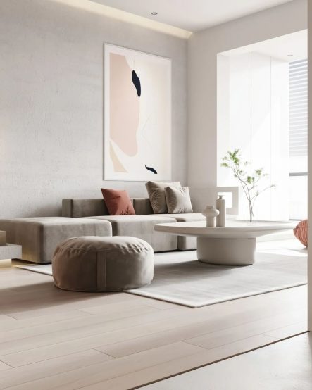 小藍鯨石晶地板極簡風(fēng)格裝修案例