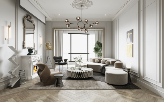 石晶地板裝修效果圖