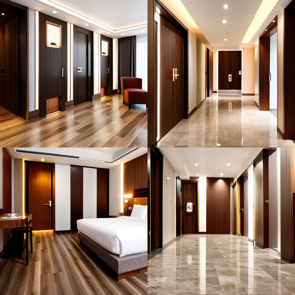 小藍(lán)鯨石晶地板、石晶墻板賓館裝修設(shè)計(jì)現(xiàn)代風(fēng)格效果圖